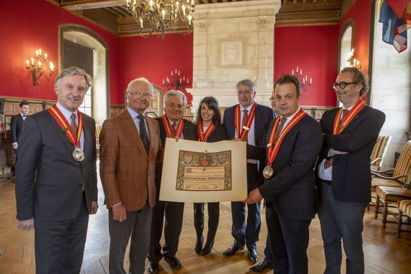 Visite du Roi de Suède Carl XVI Gustaf au Château du Clos de Vougeot